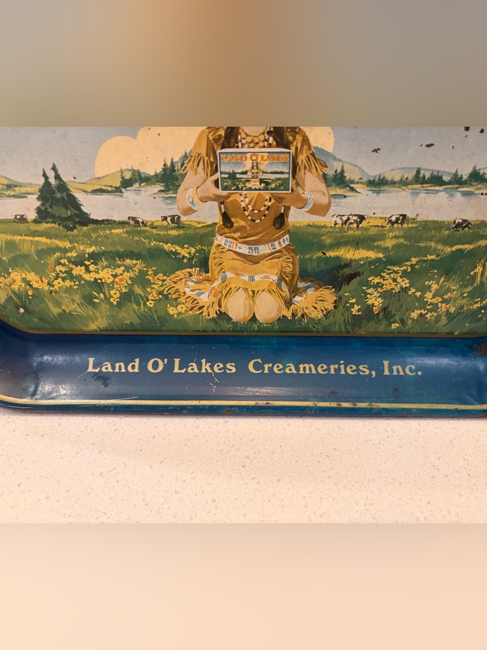Land O'Lakes Vintage-Decorative Tray - Sweet Cream Butter Artwork - Picture 5 of 7